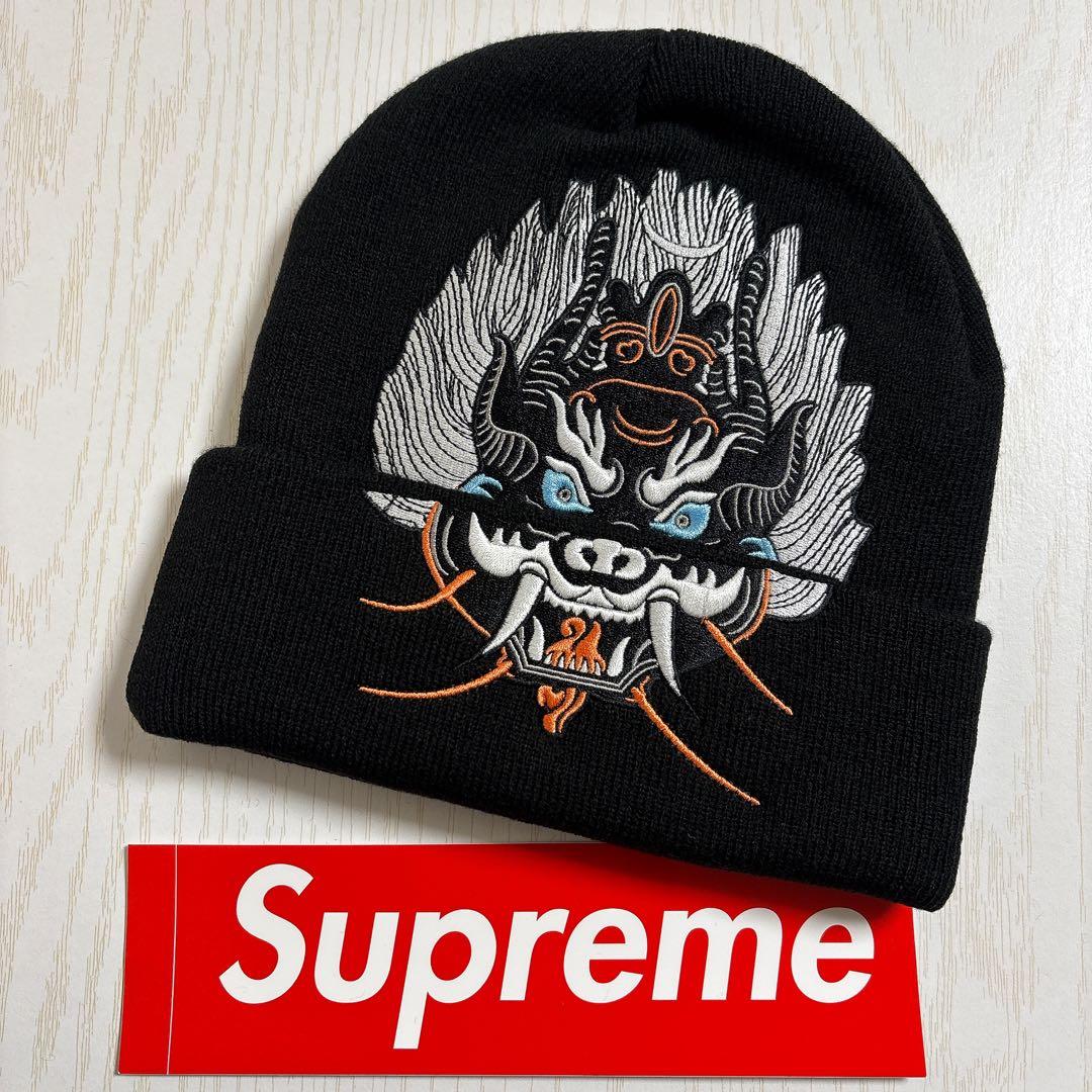Supreme シュプリーム demon ニット帽　ビーニー ブラック　黒