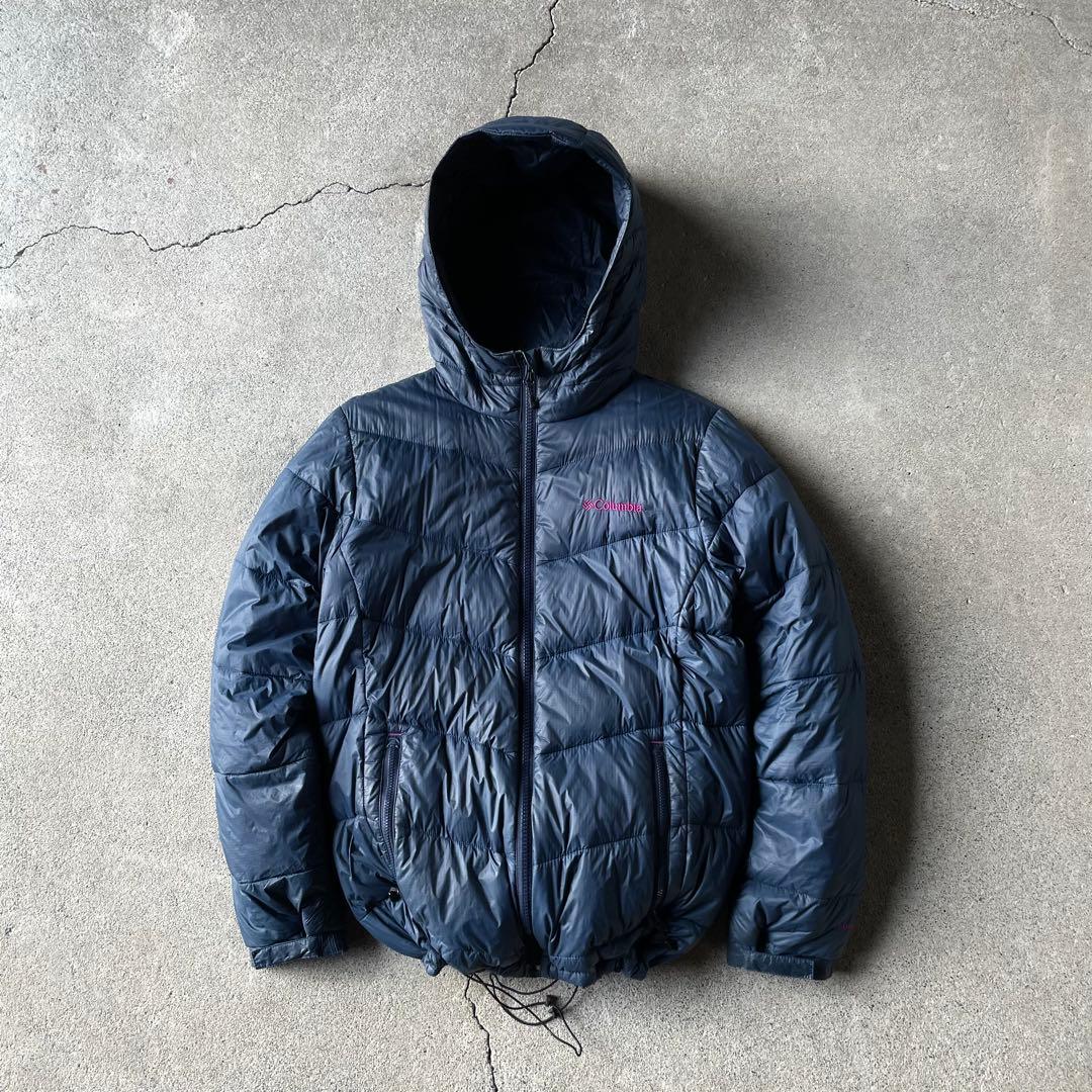 ジャケット・アウター columbia down parka navy pink archive