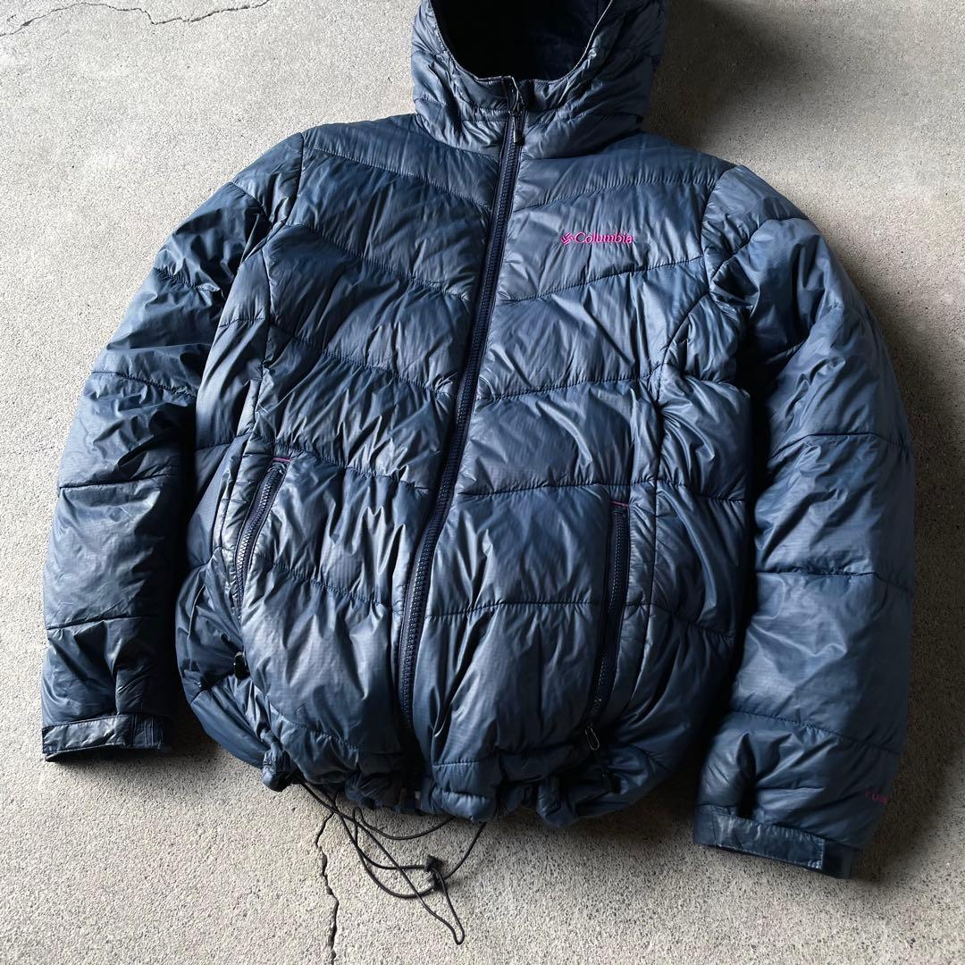ジャケット・アウター columbia down parka navy pink archive