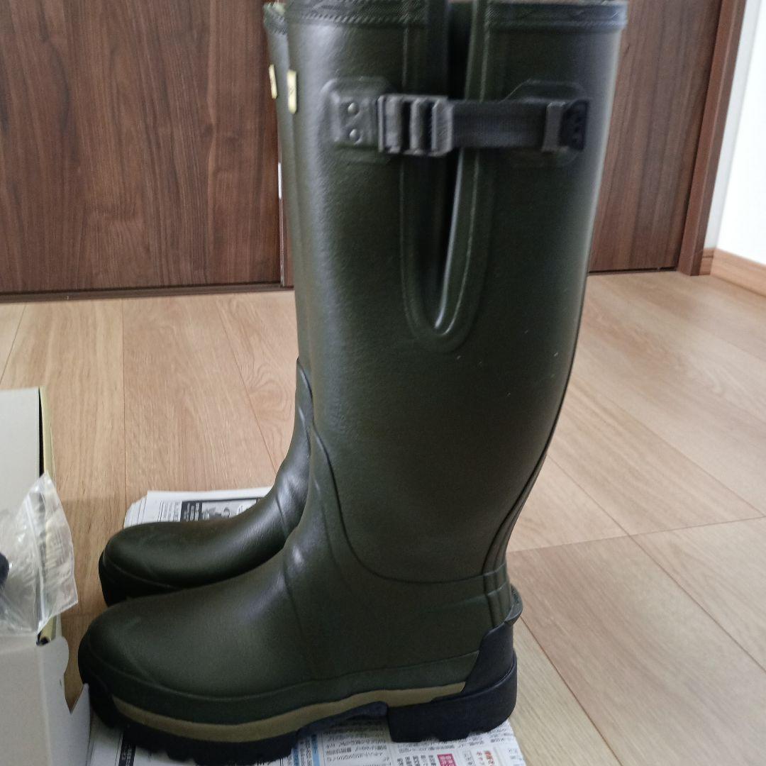レインブーツ　HUNTER ダークグリーン 長靴 バックル付き