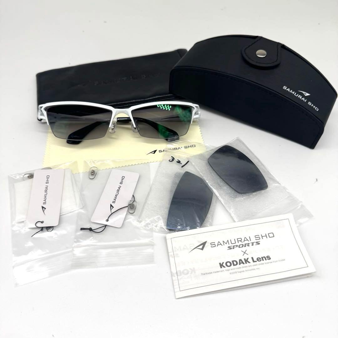 美品哀川翔モデルSAMURAI SHO SS-Y321度入りサングラス付属品付