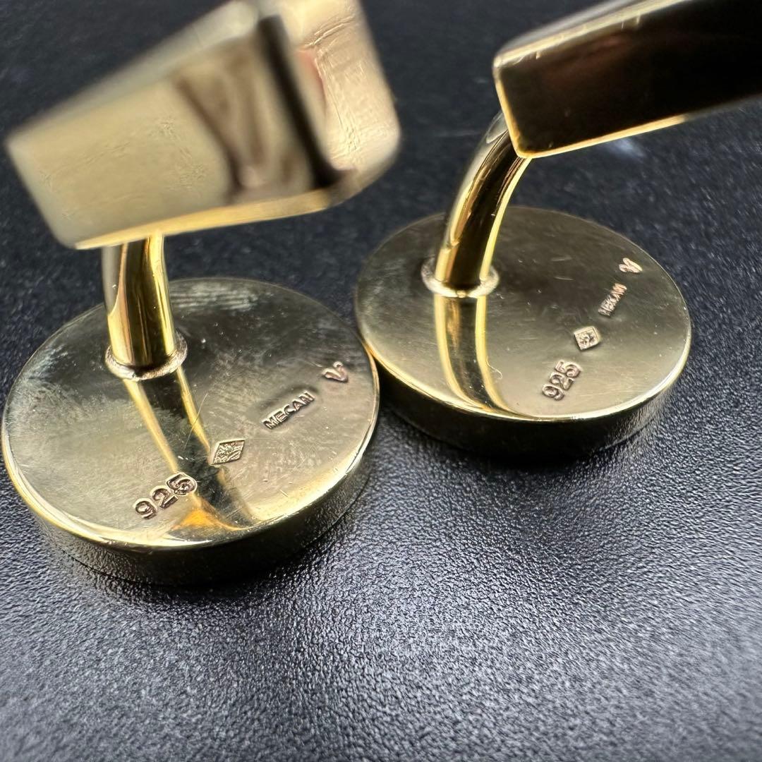 極美品✨　ルイヴィトン　カフス　M64482　ダミエ　シルバー　1301