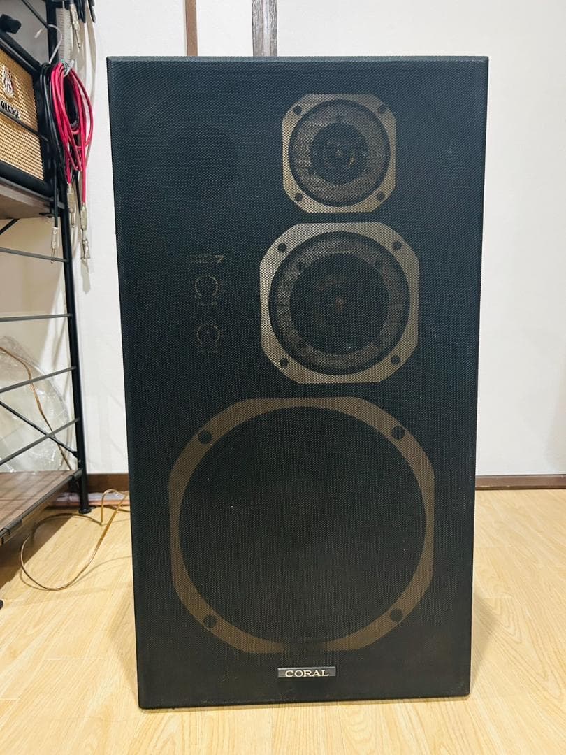 【左】CORAL（コーラル） DX-7 スピーカーペア　バスレフ　3way