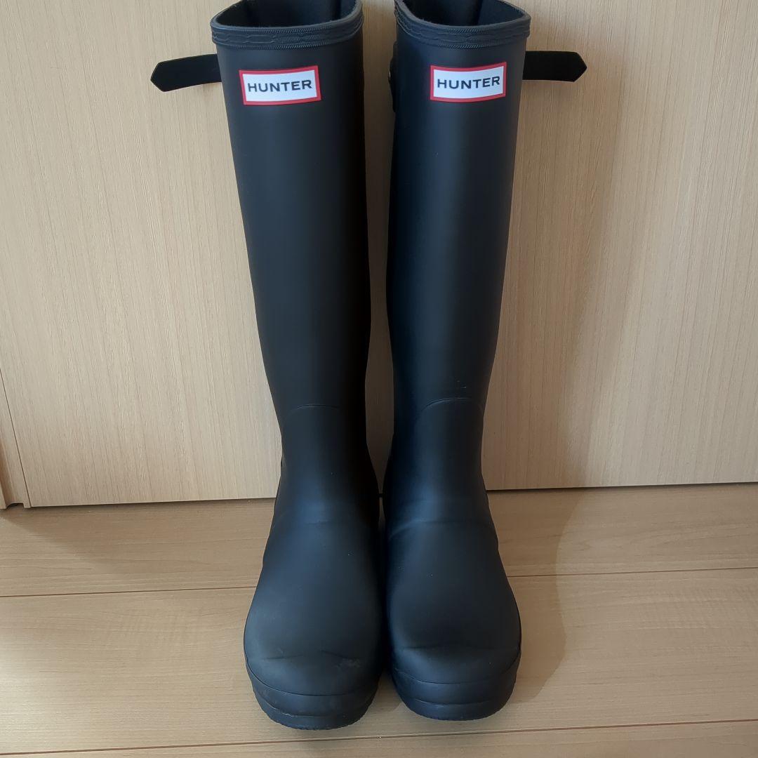 【美品☆値下げしました☆】HUNTER ブラック ロング レインブーツ 25cm