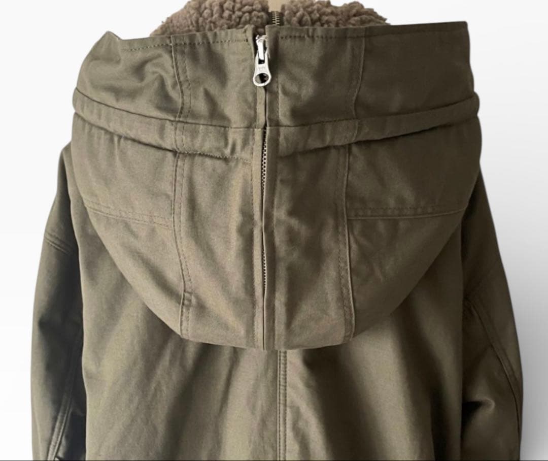 新品✨定価4.2万 エトレ　ミニタリーコート ボアベスト付き ゆったりしたS