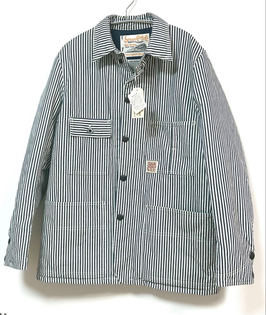 新品未使用 SUGAR CANE ヒッコリーカバーオール M ダウン