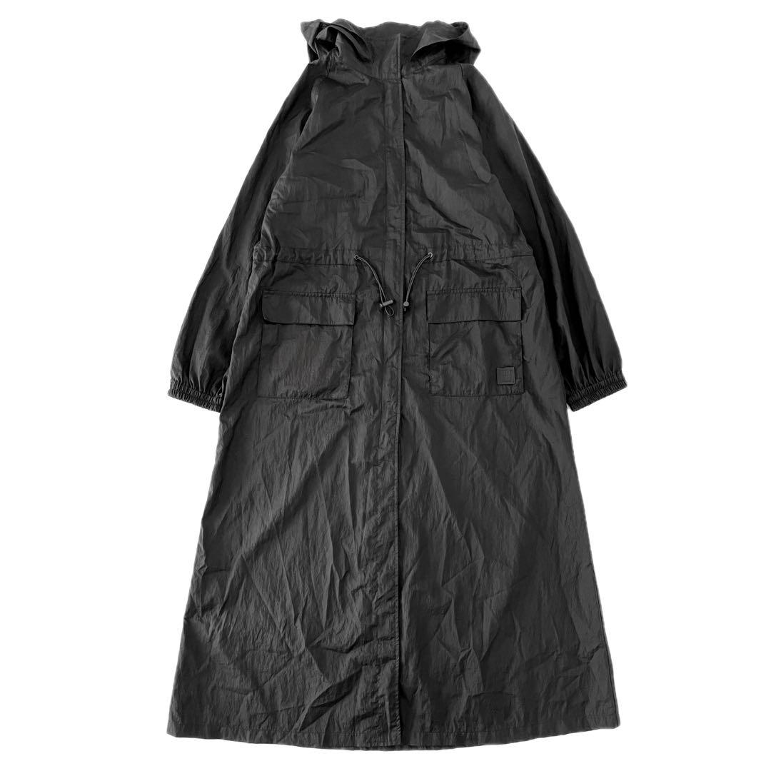 美品 NBB WEEKEND ナイロン撥水シワ加工 フルジップウインドコート