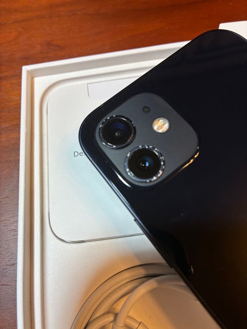 iPhone 12 ブラック64GB 【バッテリー81%】本体 充電ケーブル付き