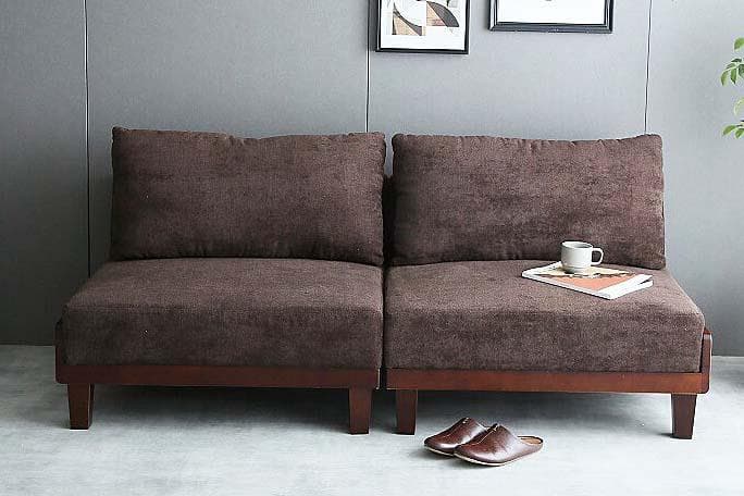 エステラ　ブラウン【Estela】リクライニングソファベッド【完成品】