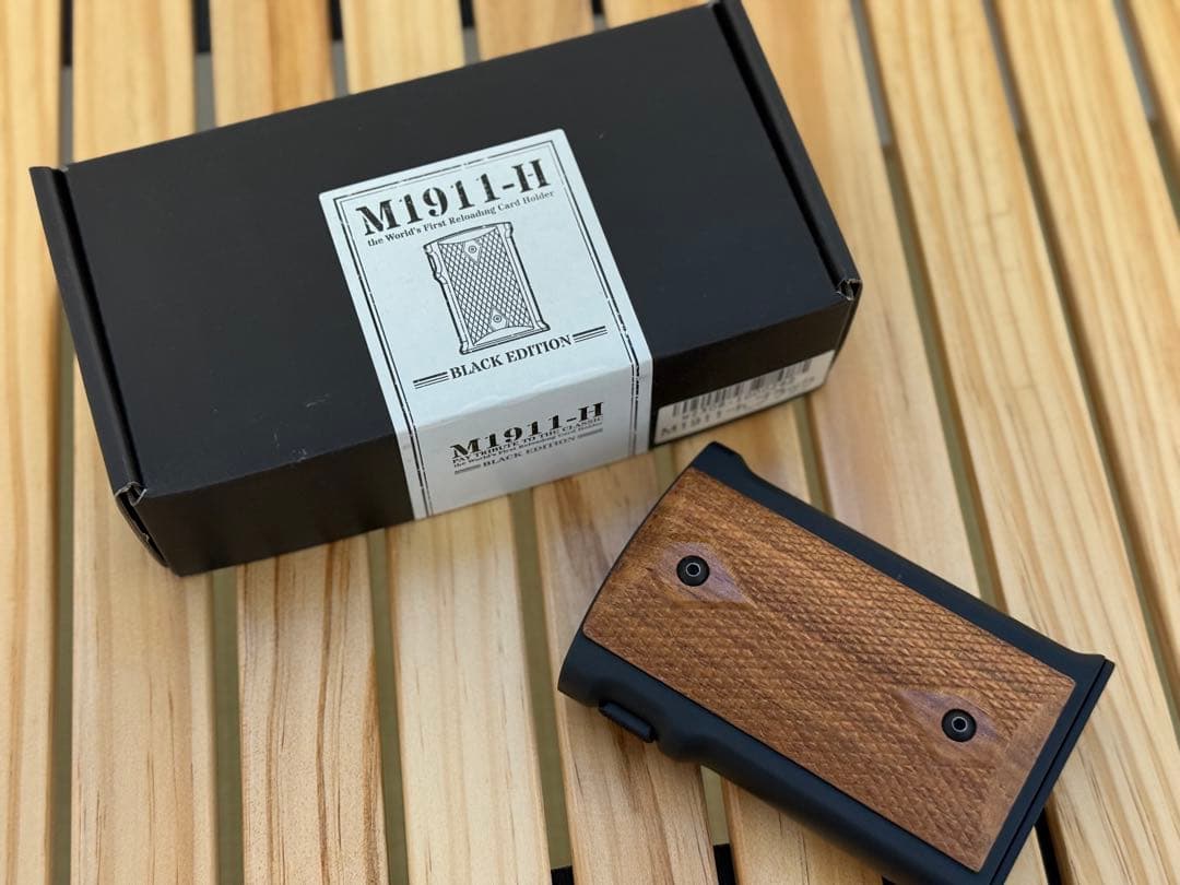 M1911-H 名刺入れ　ブラックエディション ウッドグリップ