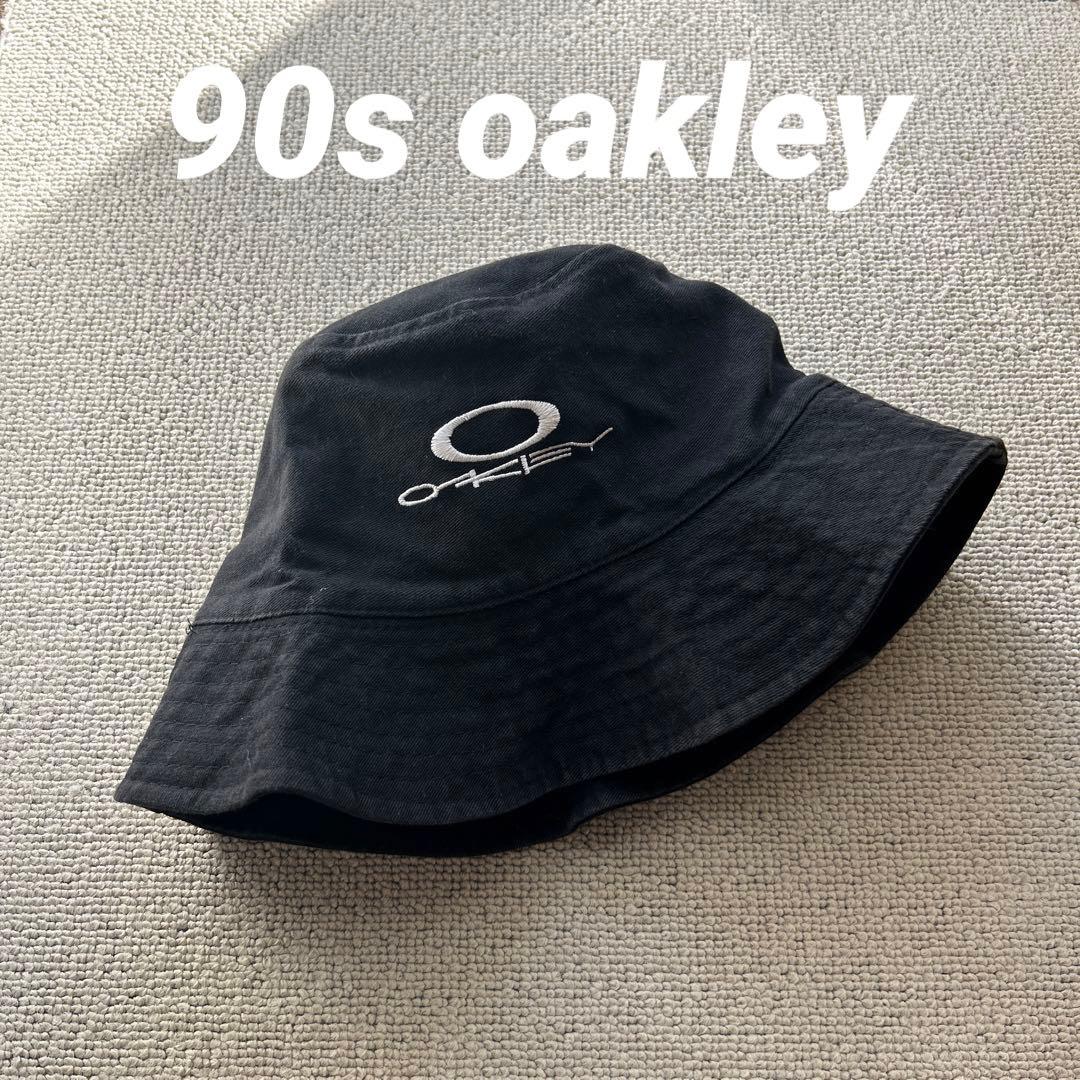 希少　90s oakley 刺繍ロゴ　旧ロゴ　バケハ