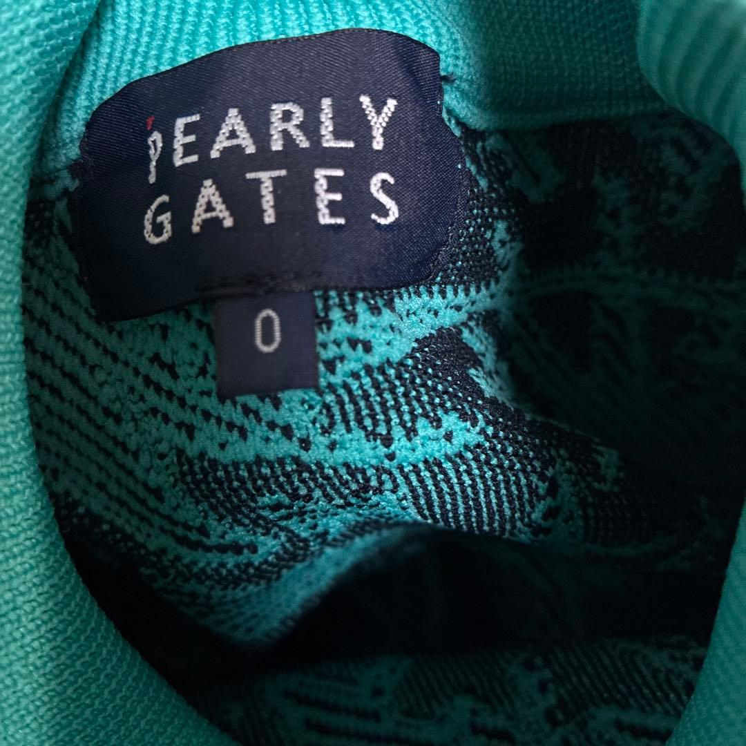 PEARLY GATES ターコイズ ハイネックセーター サイズ0