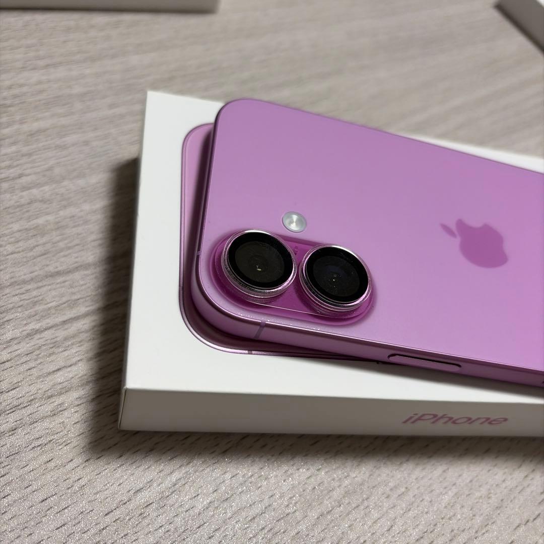 【美品】iPhone16 128GB SIMフリー バッテリー93% ピンク