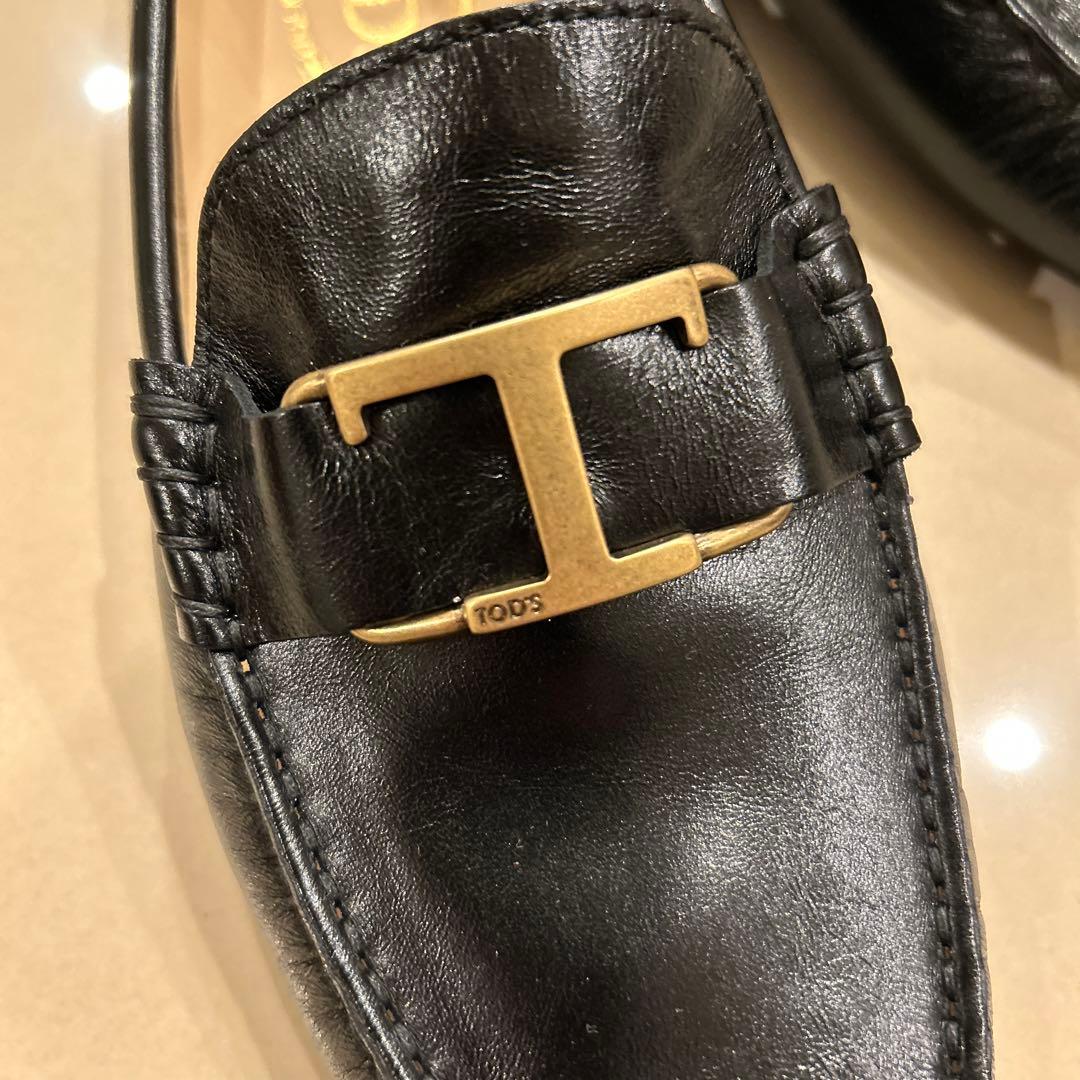 値下げ】新品Tod's トッズ黒38タイムレスローファー