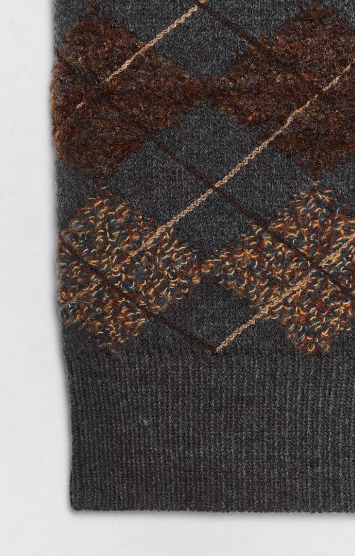 SOSHIOTSUKI×ZARA テクスチャードダイヤモンドニットベスト 新品