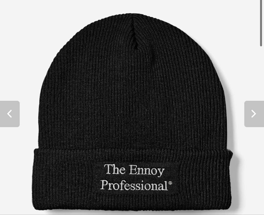 新品　PROFESSIONAL KNIT CAP BLACK