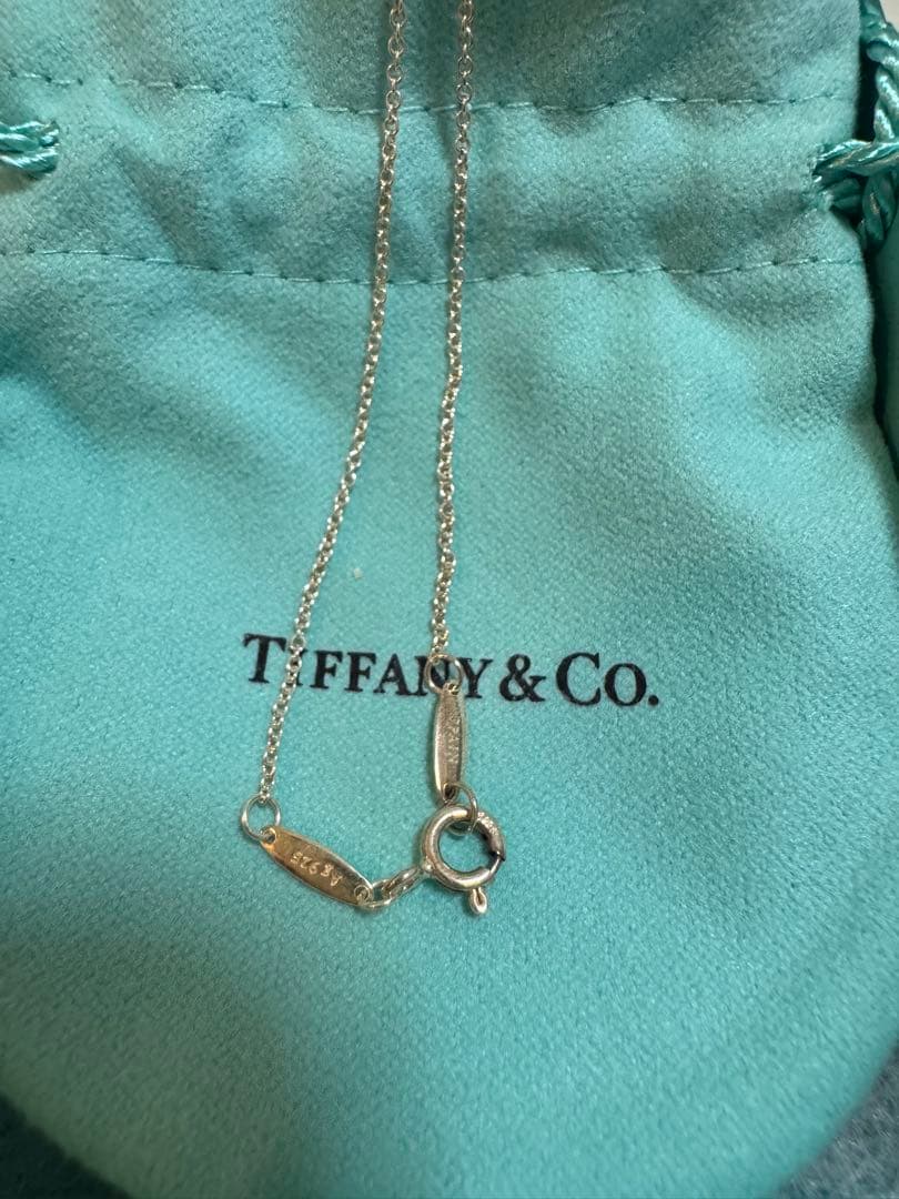 Tiffany & Co. オープンハート ネックレス　ピンクサファイア