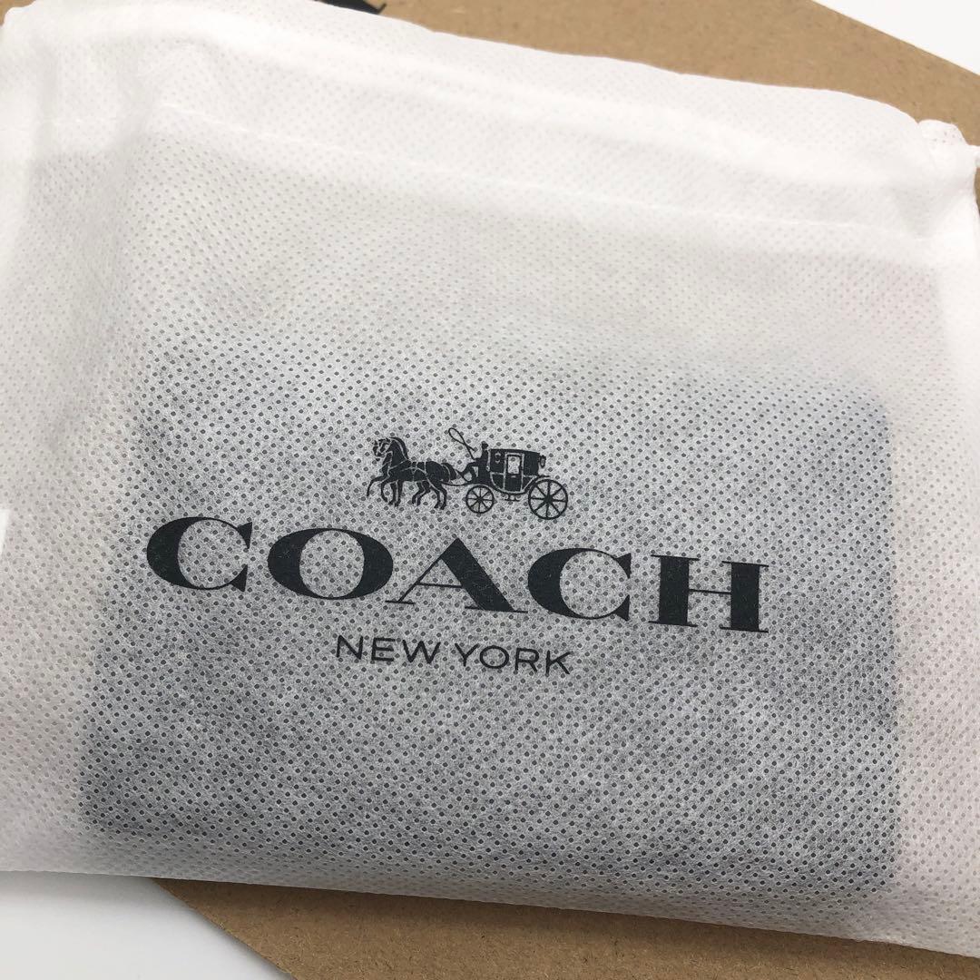 【COACH☆新品】☆ビジネス カードケース シグネチャー ☆名刺入れ☆レザー☆