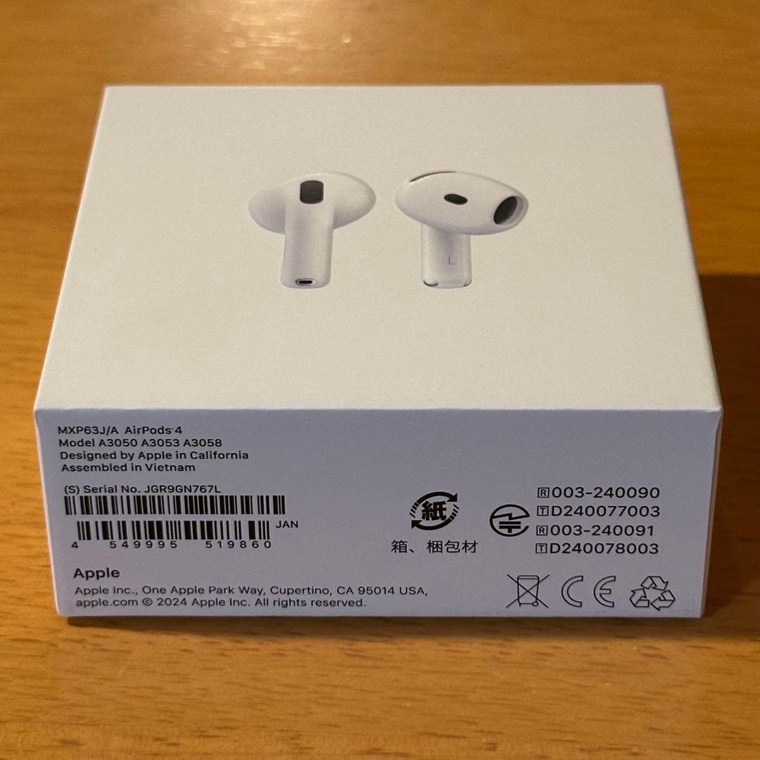Apple AirPods 4 新品未開封