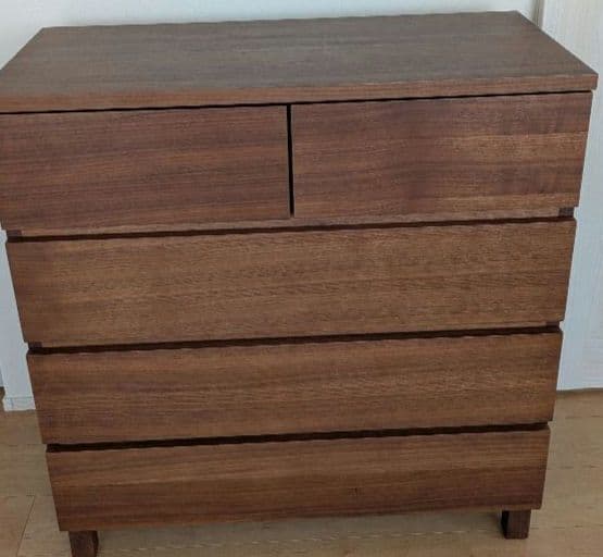 【美品】無印良品　木製チェスト4段　ウォールナット