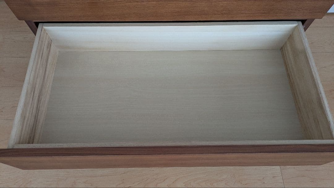 【美品】無印良品　木製チェスト4段　ウォールナット