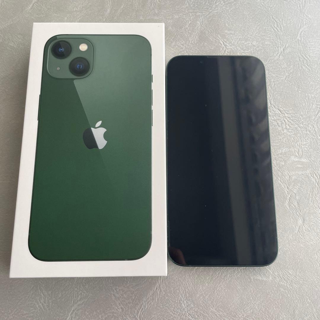 【最終値下】iPhone 13 グリーン 128GB SIMフリー 付属品完備