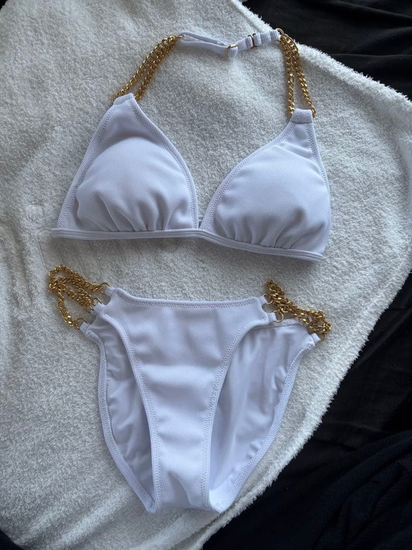 ALENCY チェーンビキニ ホワイト