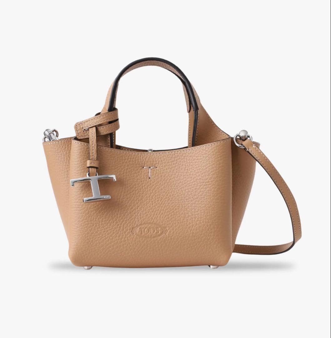 極美品！TOD'S レザーバッグマイクロ　キャメル