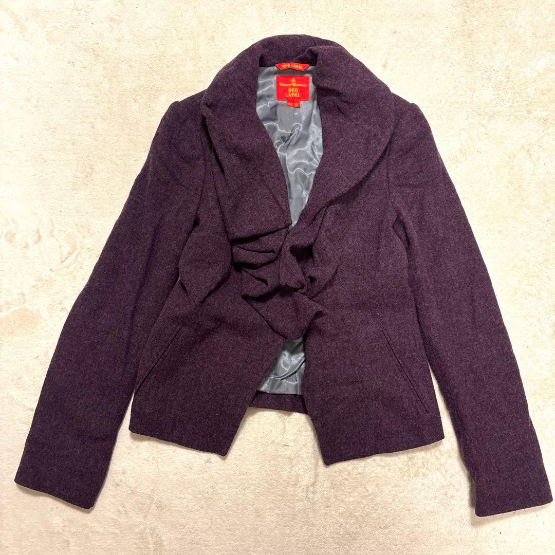 美品⭐️vivienne westwood ねじれ　ジャケット　アシンメトリー