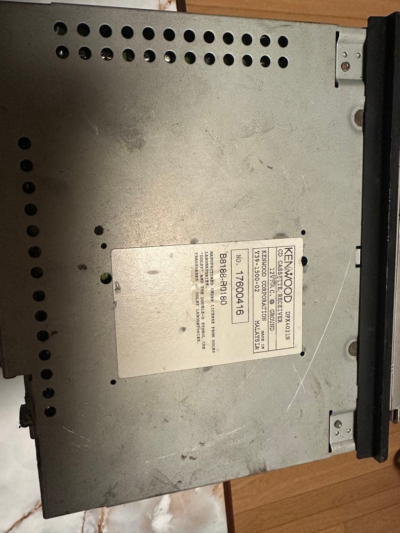 当時物KENWOOD DPX-4021 CDカセットデッキスペアナ