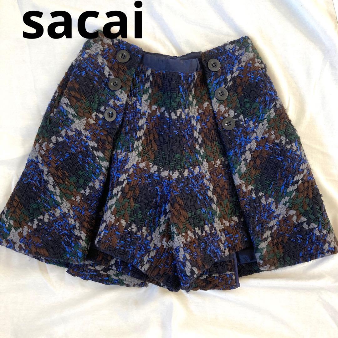 美品♡sacai luck サカイラック ツイードショートパンツ　サイズ2