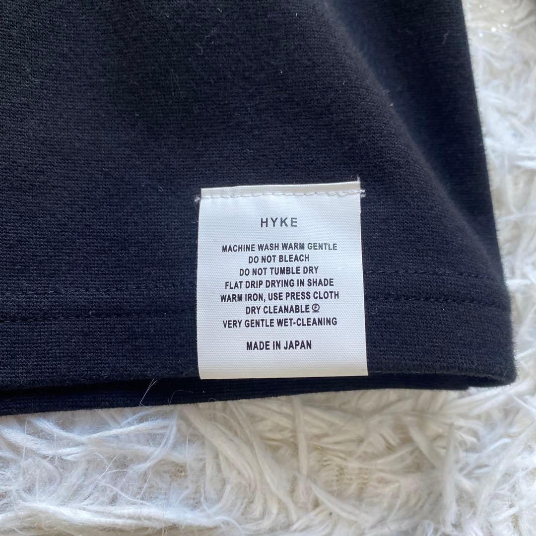 新品タグ付き　HYKE ハイク　ハイネック　ロングカットソー　ブラック　黒