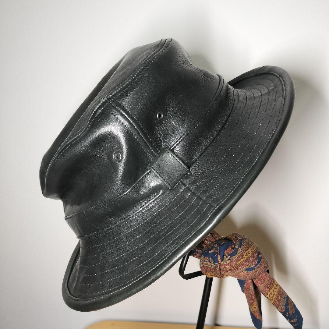 【完売品】Mr.FATMAN × WOLFMAN オイルレザーハット L60cm
