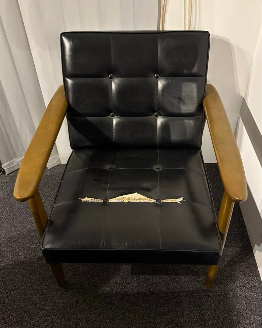 【ジャンク】カリモク60 Karimoku Kチェア 1シーター