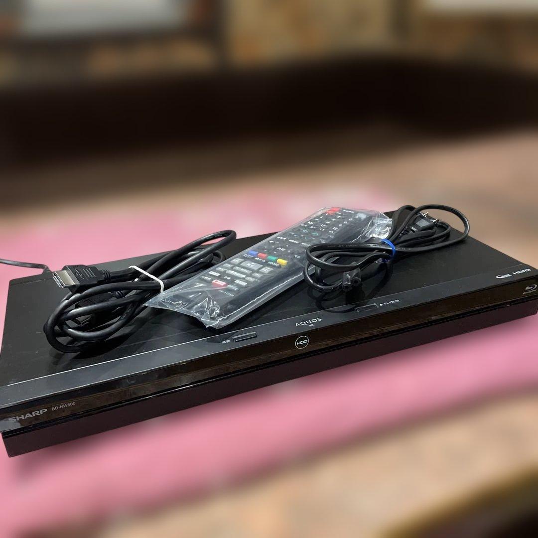 シャープ　BD-NW500 12倍　500GB 2番組W録　新品リモ等付フル装備