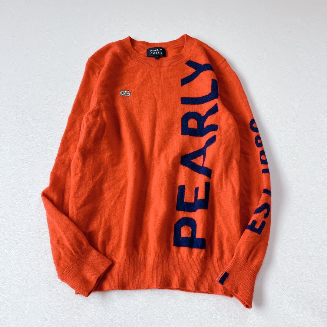 PEARLY GATESパーリーゲイツ カシミヤニットセーター レッド　1
