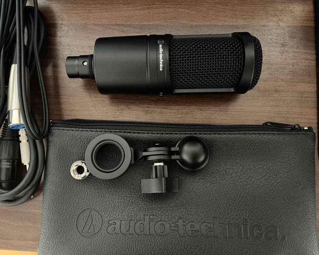 オーディオテクニカAT2020 コンデンサーマイク　保証書付き