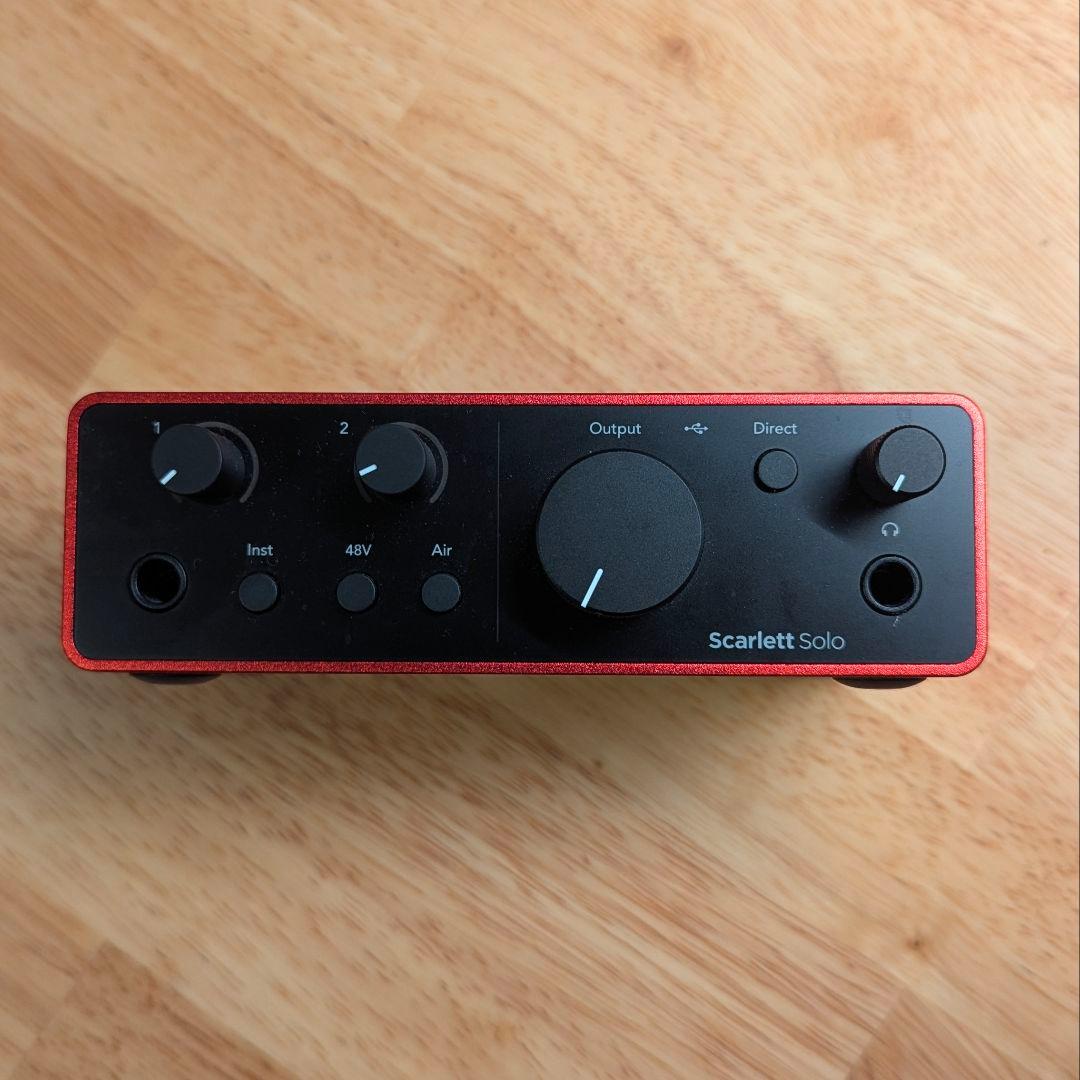 FOCUSRITE Scarlett solo 第四世代