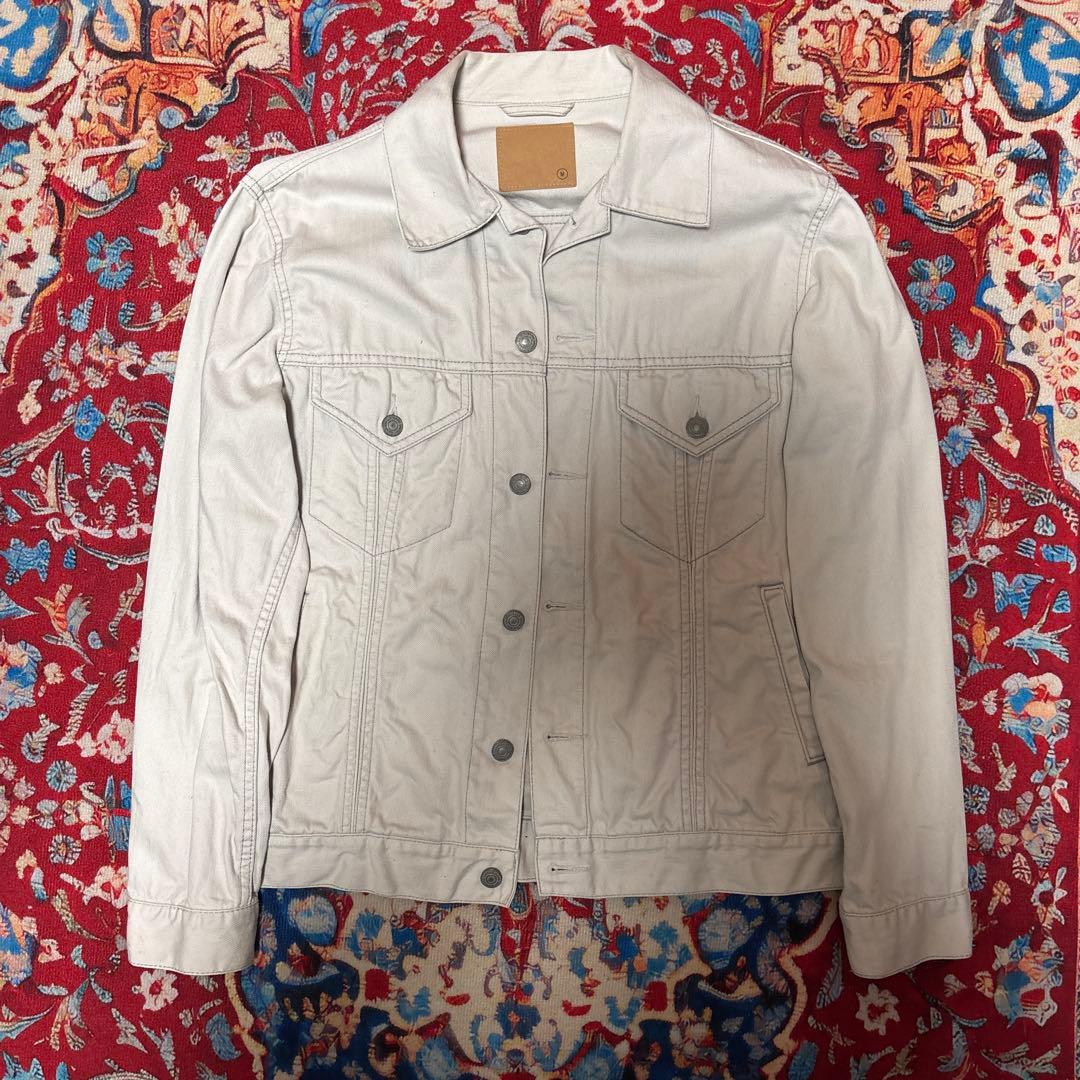 ジャケット・アウター coating denim jacket archive white