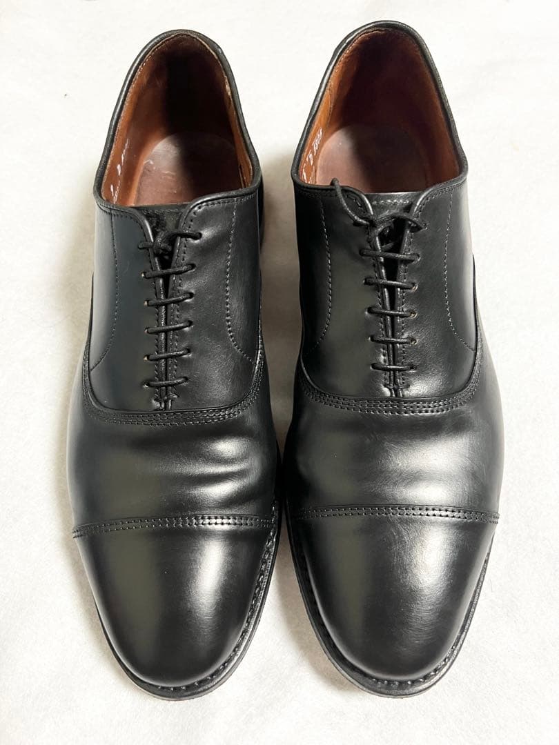 極美品】AllnEdmonsHorween社製シェルコードバン ストレートチップ