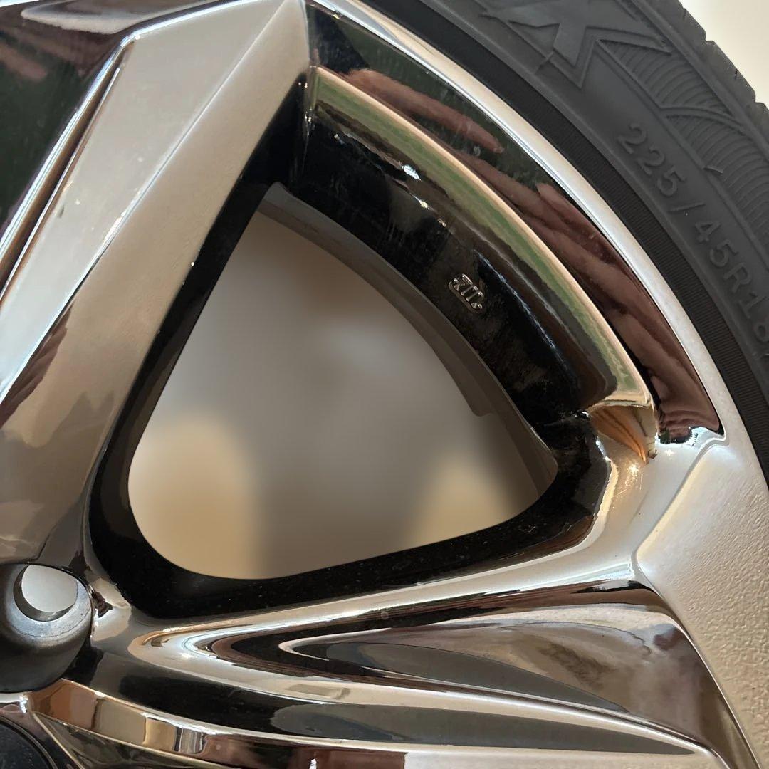 1本トヨタ220系クラウン18インチ純正ホイール タイヤ付き