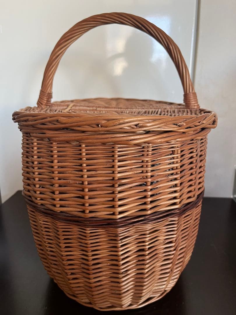 FOBcoopフォブコープ カゴバッグ 蓋付きバスケット フランス柳製