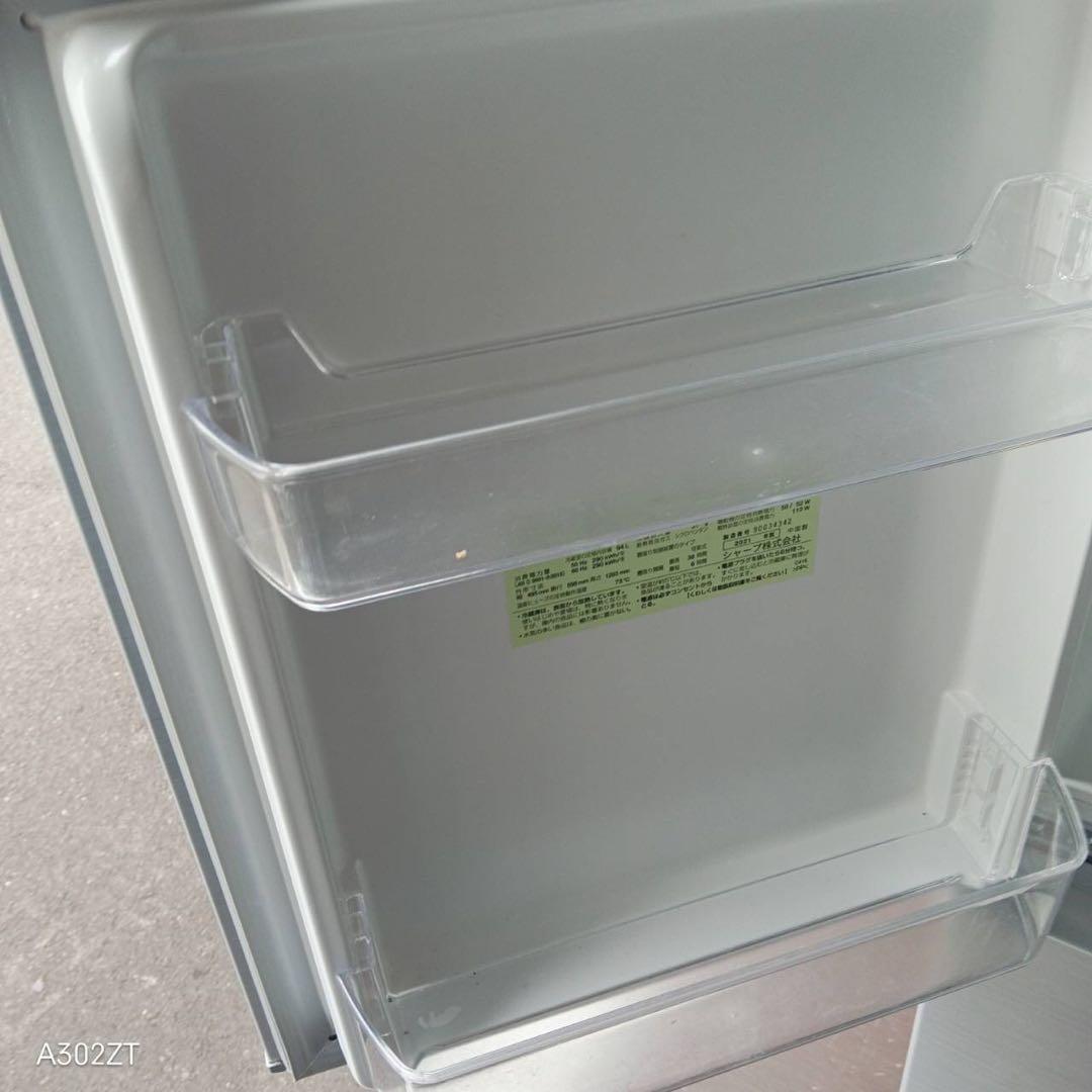 A208★2021年製★シャープ　冷蔵庫　右.左開き　シルバー　洗濯機