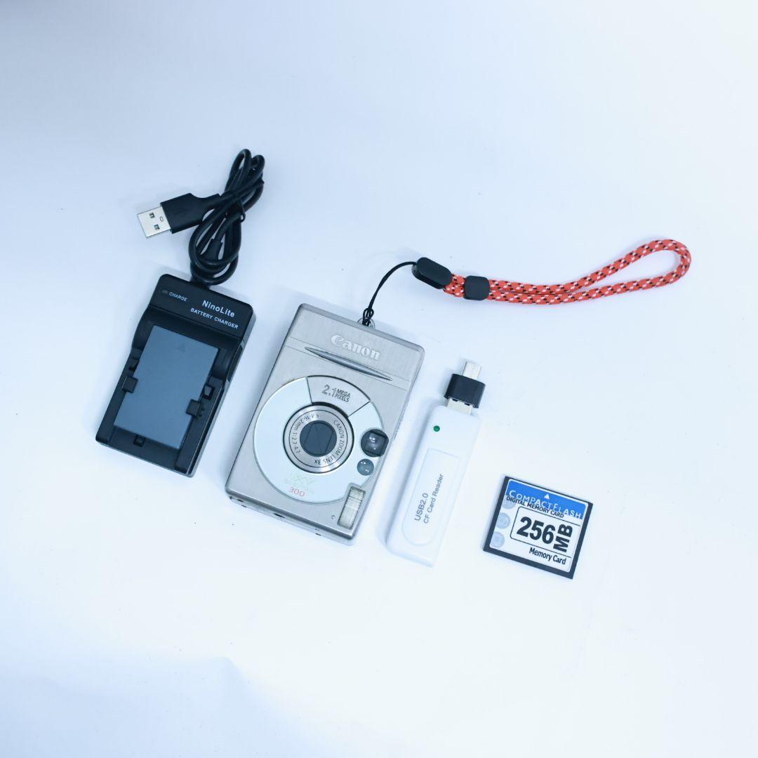 スマホ転送可 デジタルカメラ　Canon IXY Digital300 カード付