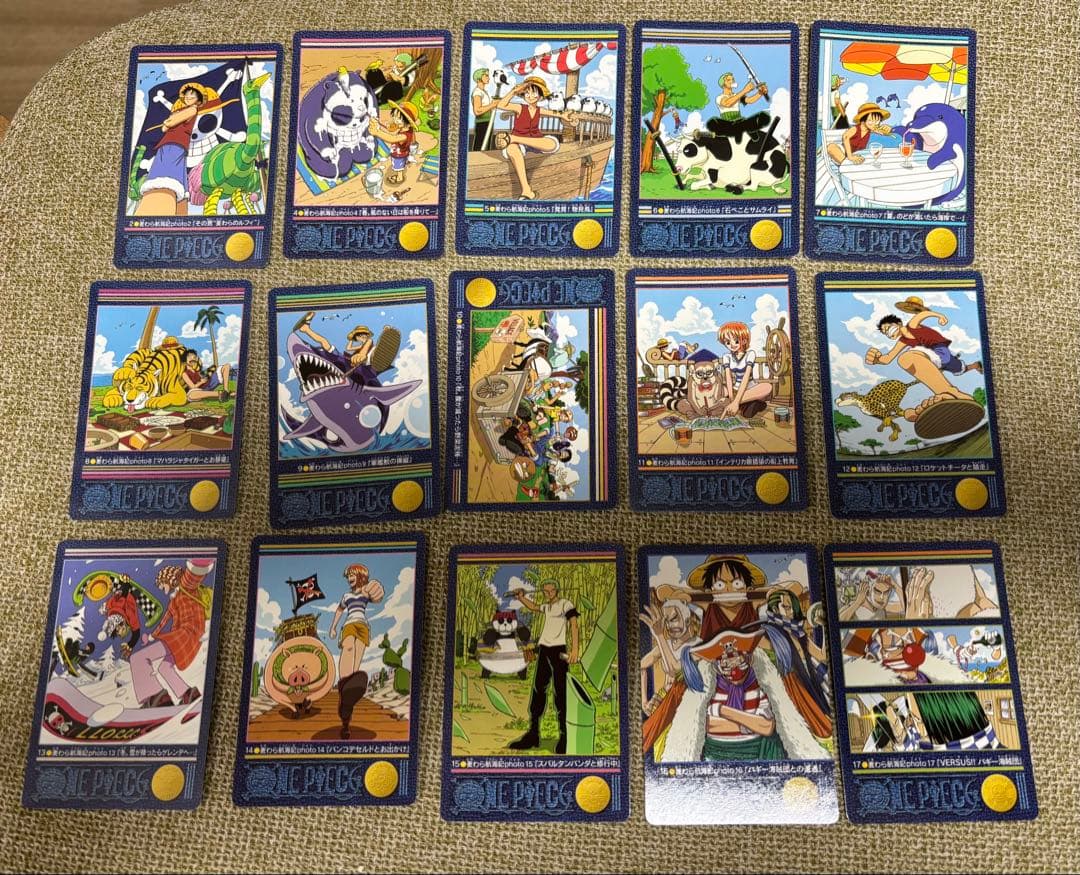 第一弾ONE PIECEビジュアルアドベンチャーカードダス ノーマルコンプ36種