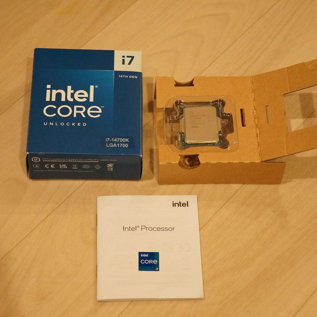 動作確認済CPU intel CORE i7-14700K LGA1700