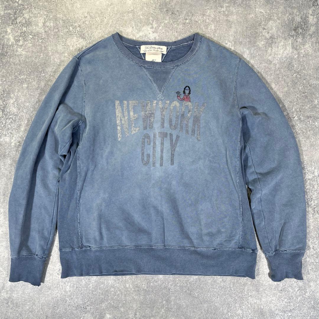 REMI RELIEF 両Vガゼット　スウェット　ヴィンテージ加工　L 日本製