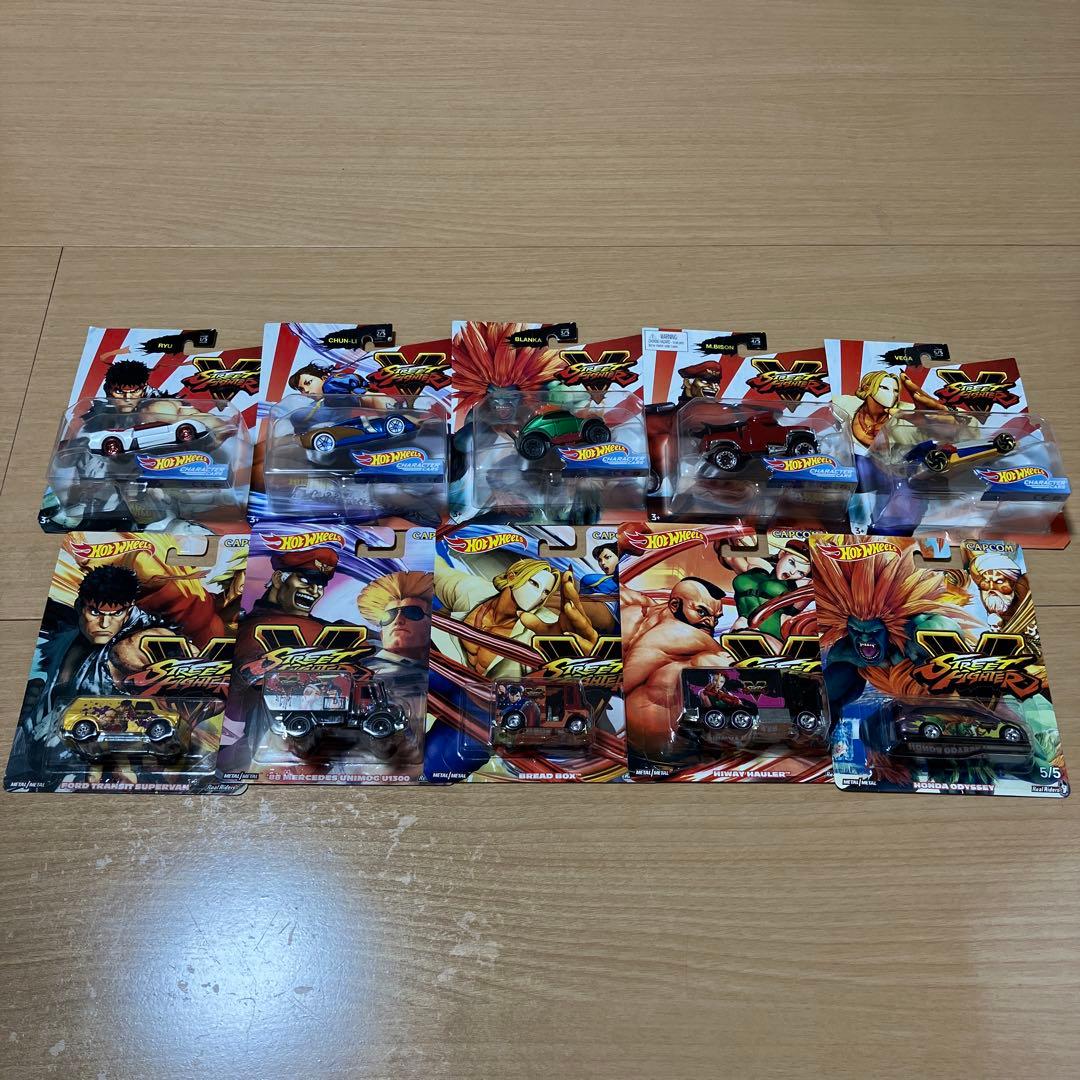 ストリートファイター　ホットウィール　コンプリート10種セット