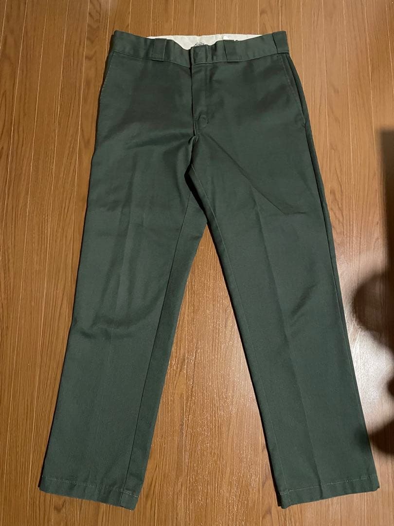 challenger dickies 32×30 ワークパンツ ダークグリーン