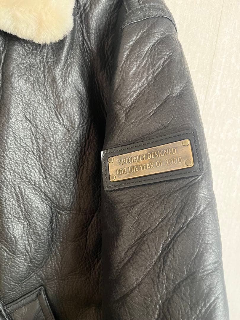 専用　BOSS ムートンジャケット　B-3 牛革　2000年　LL